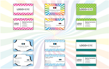 Print Stylish Business Card Design Pro Vector.