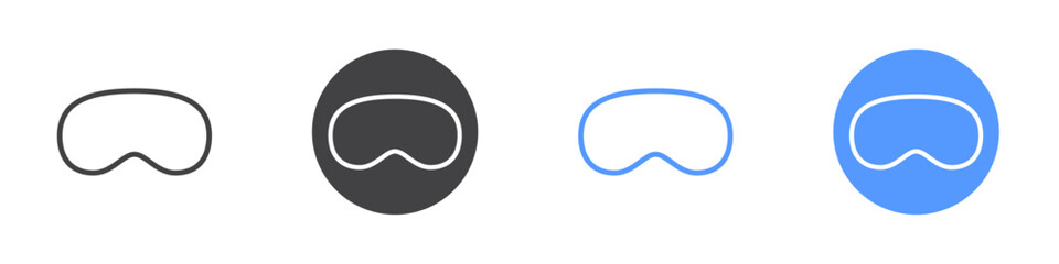 Vision pro icon Thin outline art symbol © Latest