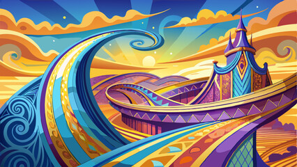 vector illustration of a abstract background