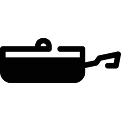 Simple vector icon frying pan
