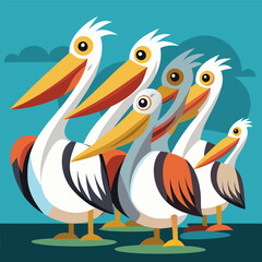 illustration of a pelican