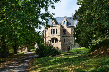 Obraz premium A view of Beyernaumburg Castle in Saxony-Anhalt