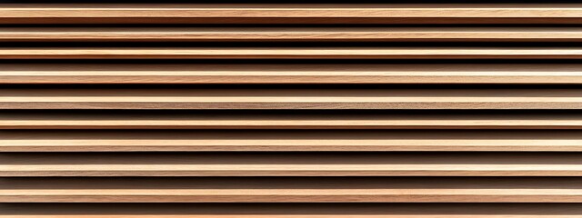Obraz premium Wooden wall consisting of wooden horizontal slats. Texture of maple panels for building facade design. Modern timber for the construction of fences, partitions and cladding. 