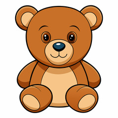 Teddy Bear Icon symbol vector illustration isolated on white background