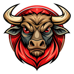 bull head with horns