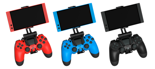 Set of mobile game controllers designed for a truly immersive and engaging gaming experience on the go isolated on white background with clipping path