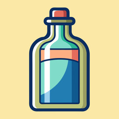 vector illustration of a bottle
