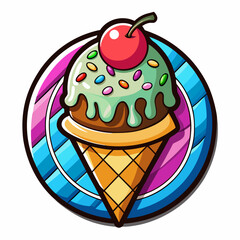ice cream vector illustration