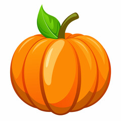 Simple pumpkin icon vector, pumpkin