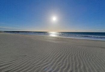 a sunny, summer afternoon on the beach at South Uist, Outer Hebrides, Scotland, UK