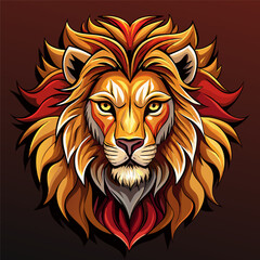lion head logo or symbol