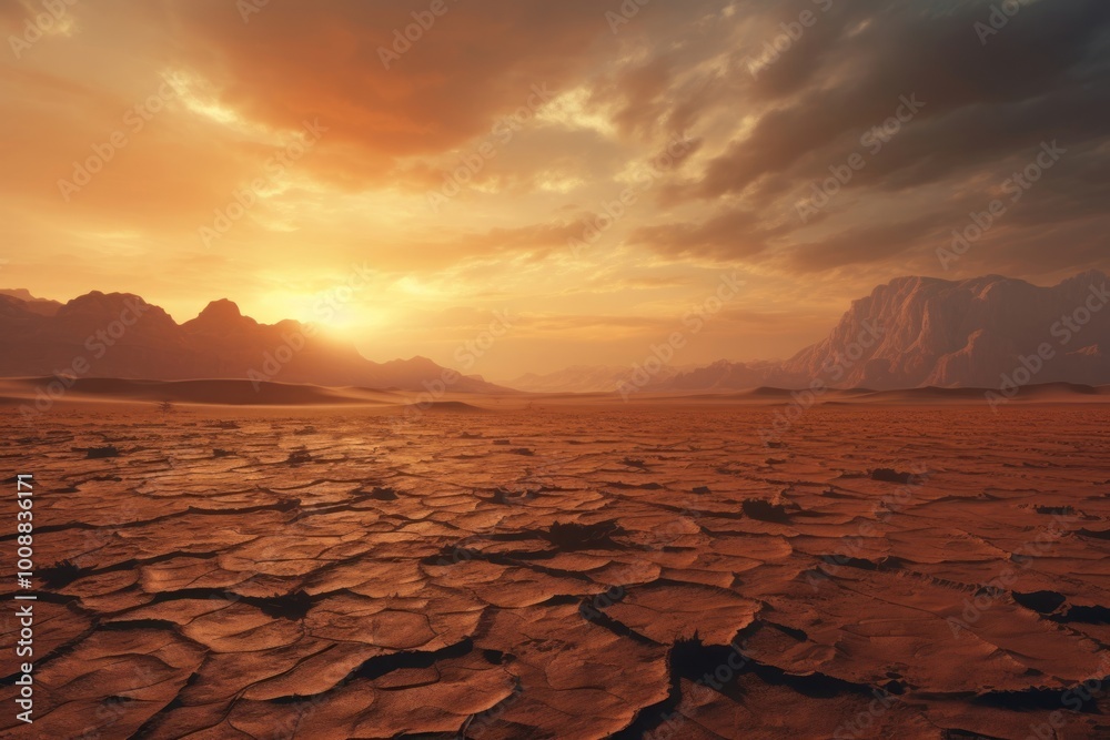 Wall mural desert landscape outdoors nature.