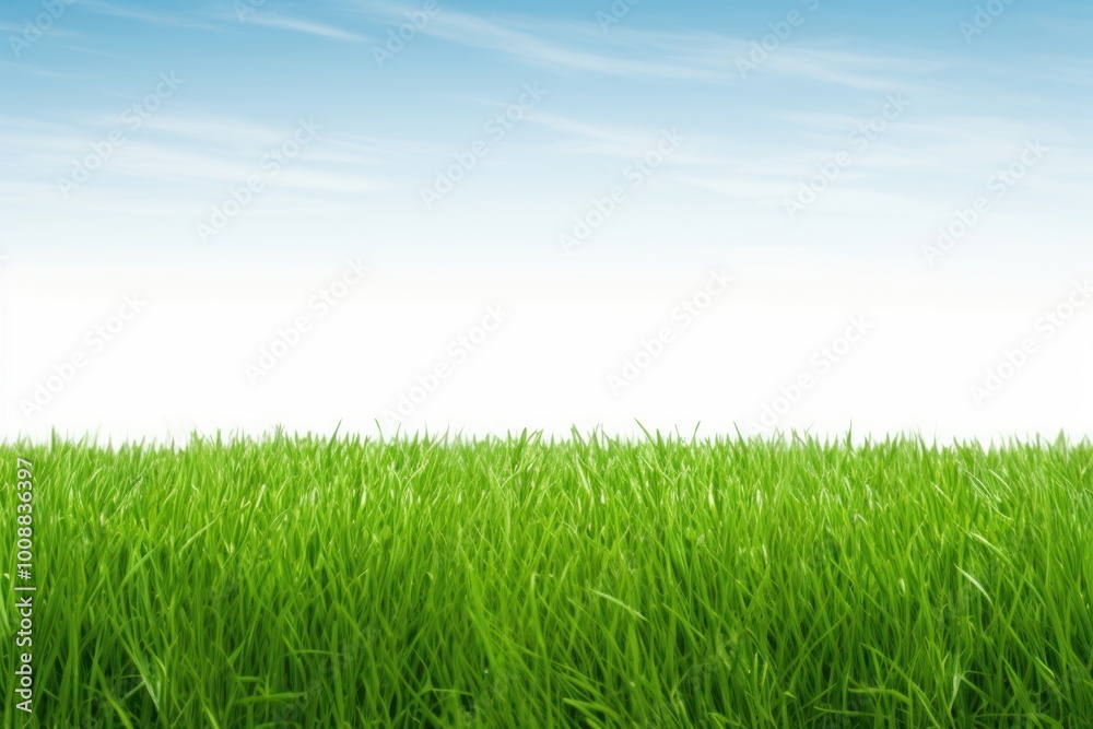 Wall mural Grass field nature sky backgrounds.