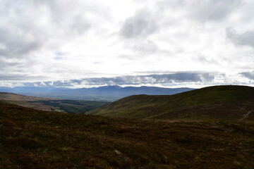 View of the Galtee Mountains. Galty Mountains, Co. Tipperary, Ireland