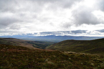 View of the Galtee Mountains. Galty Mountains, Co. Tipperary, Ireland