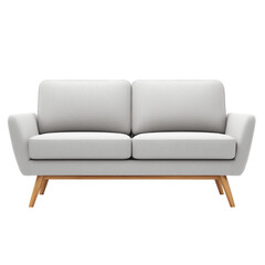 Fototapeta premium white sofa isolated on white background