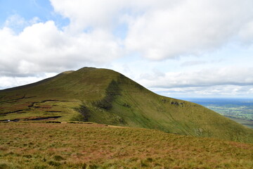 View of the Galtee Mountains. Galty Mountains, Co. Tipperary, Ireland
