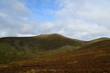 View of the Galtee Mountains. Galty Mountains, Co. Tipperary, Ireland