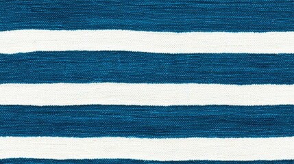 Fototapeta premium Blue and white striped fabric pattern, ideal for background use.