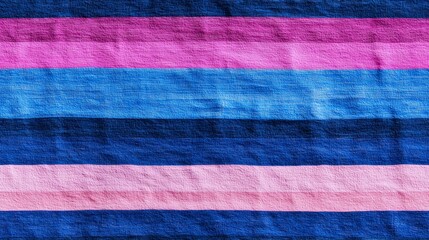 Fototapeta premium Colorful striped fabric texture with vibrant shades of pink and blue.