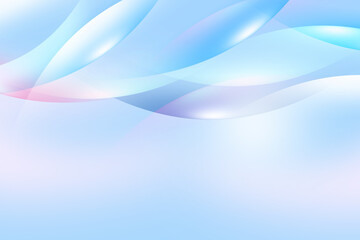 Fototapeta premium Abstract geometric dynamic wave curve soft light gradient pastel blue pink background design for graphic pattern web illustration technology network smart digital backdrop wallpaper banner