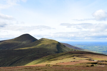 View of the Galtee Mountains. Galty Mountains, Co. Tipperary, Ireland