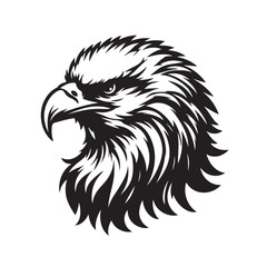 Majestic Bald Eagle in Flight Over Scenic Landscape. Bald Eagle silhouette vector