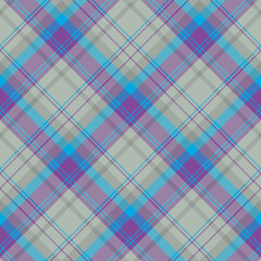 Seamless pattern in unique gray, violet and blue colors for plaid, fabric, textile, clothes, tablecloth and other things. Vector image. 2