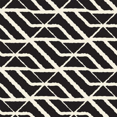 Vector seamless pattern.Geometric ornament with repeating angular lines