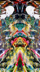 Abstract background wallpaper. Ethnic pattern. Mixtures of oil paint. Trendy hand painting canvas. Wall decor and Wall art prints Idea. 3D Texture. Art object