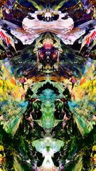 Abstract background wallpaper. Ethnic pattern. Mixtures of oil paint. Trendy hand painting canvas. Wall decor and Wall art prints Idea. 3D Texture. Art object