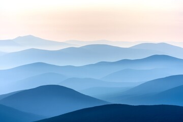 Layers of Blue Mountains at Dawn