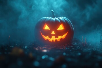 Naklejka premium background, sky, wood, halloween, party, fire, autumn, happy, orange, celebration, holiday, carnival, night, fall, event, pumpkin, fun, happiness, wooden, season, decoration, decorative, mist, traditi