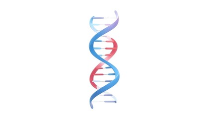 Minimalist DNA Strand logo icon representing Health, biotech