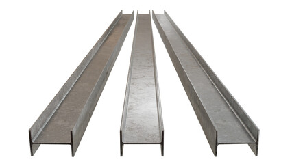 Robust H-beams, demonstrating their durability and suitability for heavy-duty applications.