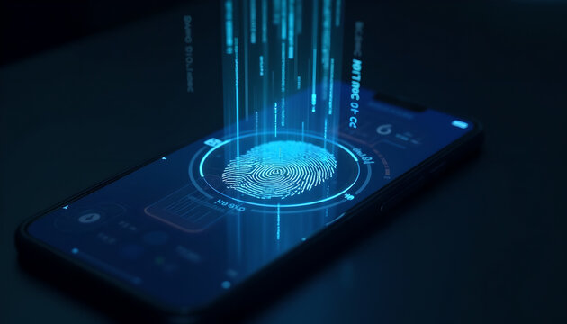digital data security, fingerprint scanning - Powered by Adobe