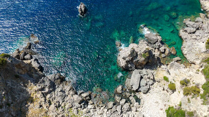 Paleokastritsa Monastery in Kerkyra (Corfu), Greece: