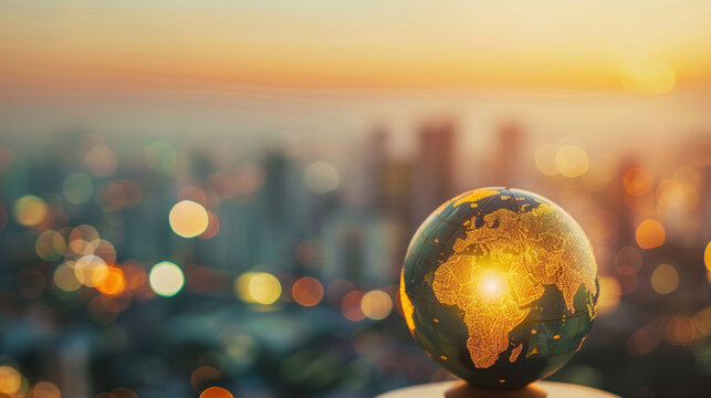 A global wealth management firm discussing strategies for international investments, focusing on emerging markets and sustainable growth.