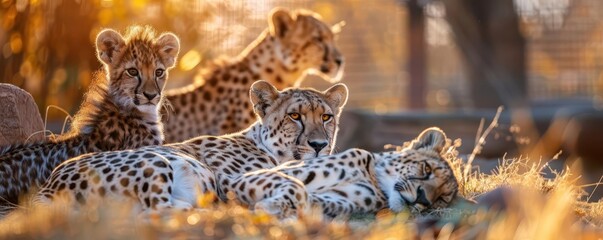 Obraz premium Zoo animals in a naturalistic habitat, dynamic and diverse, Urban, Soft hues, Photograph, Wildlife care