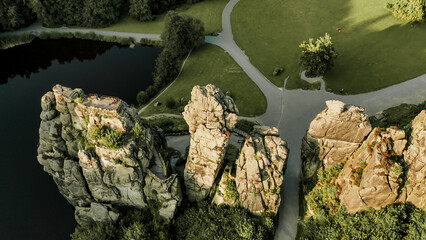 Externsteine ​​natural attraction in Germany
