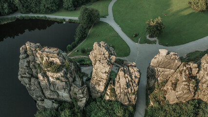 Externsteine ​​natural attraction in Germany