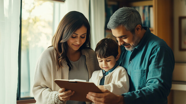 Emotional portrayal of a family undergoing genetic testing