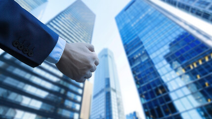 Fototapeta premium A high-level investment banking firm advising corporate clients on mergers, acquisitions, and raising capital for expansion.
