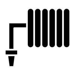 Hose Glyph Icon Design