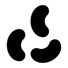 Bean Glyph Icon Design