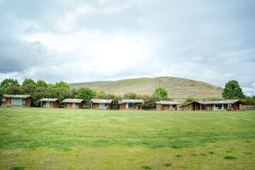 landscape with houses