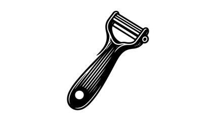 Obraz premium Peeler silhouette vector illustration.