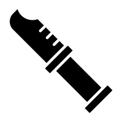 Knife Glyph Icon Design