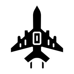 Plane Glyph Icon Design