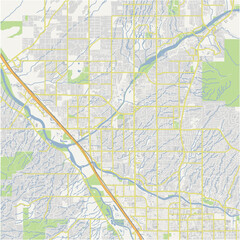 Map of Casas Adobes in Arizona in a normal road map style. Contains layered vector with roads water, parks, etc.